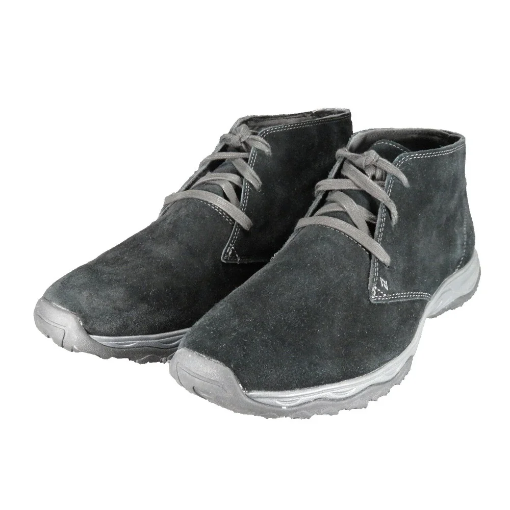 Eddie Bauer Chukka Boots Men's 12 Departure Black Suede 3387-100 Lace Up Nice